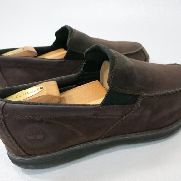 Timberland Oil Tanned Nubuck Leather Loafers Shoes Footwear Zapatos Moc\'s 10.5 M